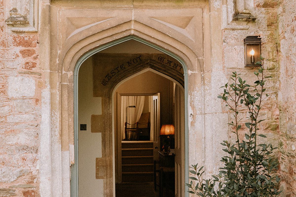 Claybourne Manor stone entrance