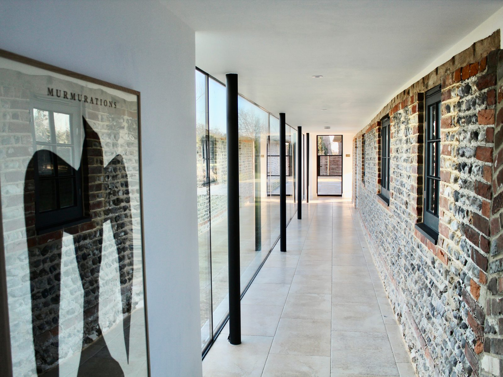 Stunning glass walkway