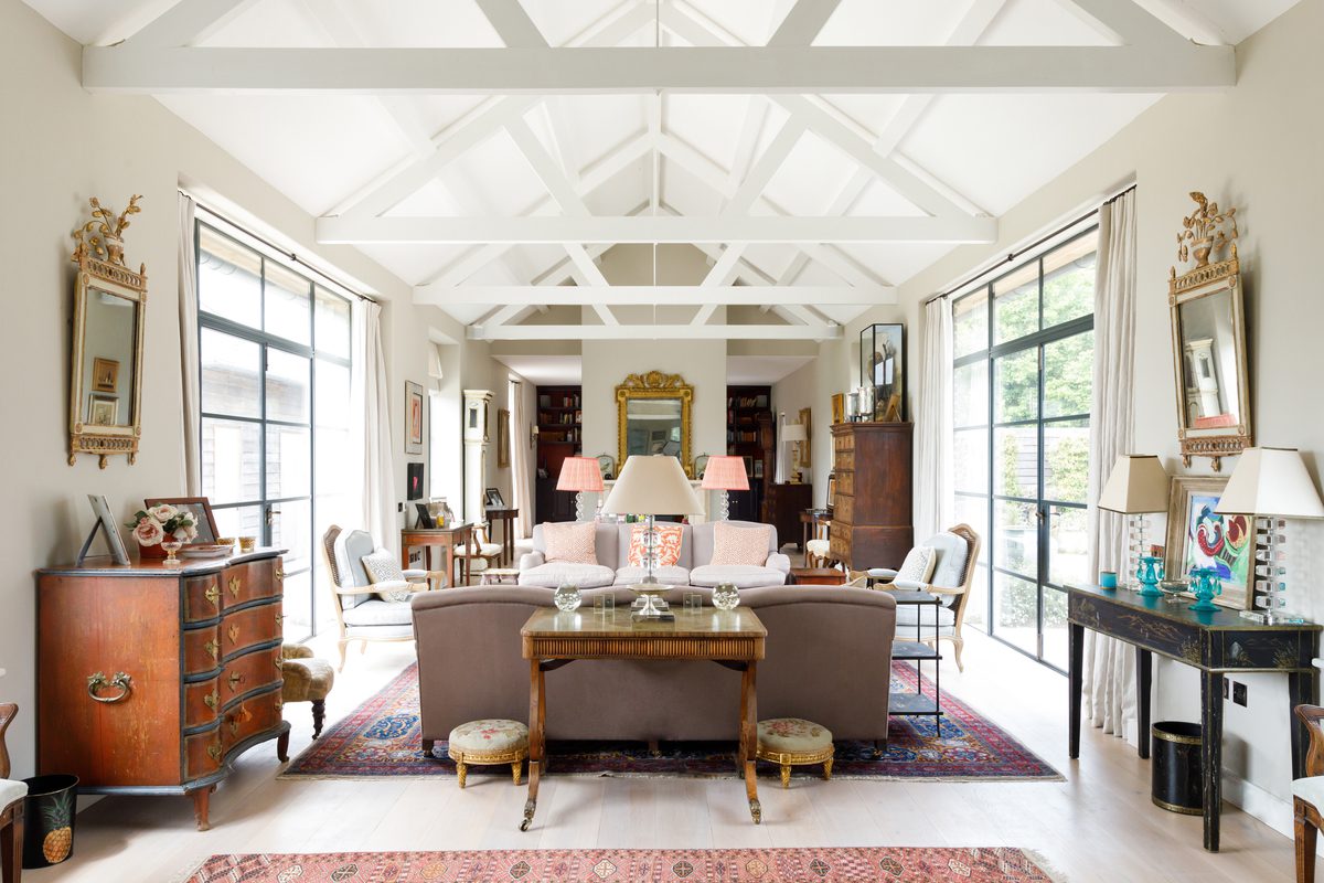 The Farmhouse West Sussex bedroom with crittall windows